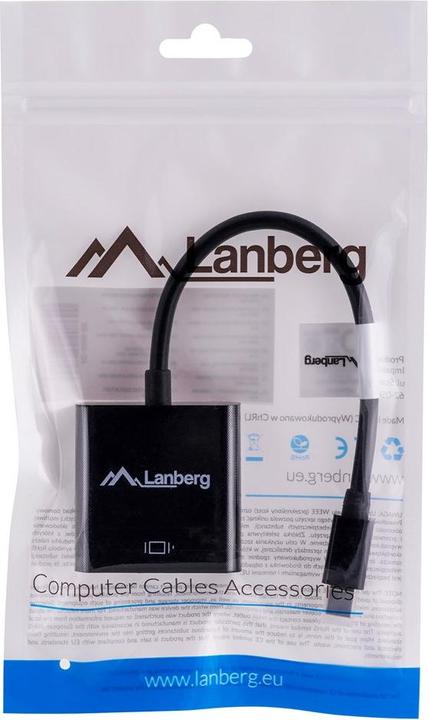 Produktbild Lanberg AD-0006-BK adapter mini (Mini DP, VGA, 20 cm)