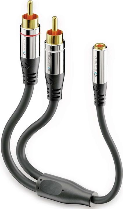 Sonero 2 x RCA - jack 3,5 mm (0.25 m, RCA, Jack 3,5 mm (AUX))