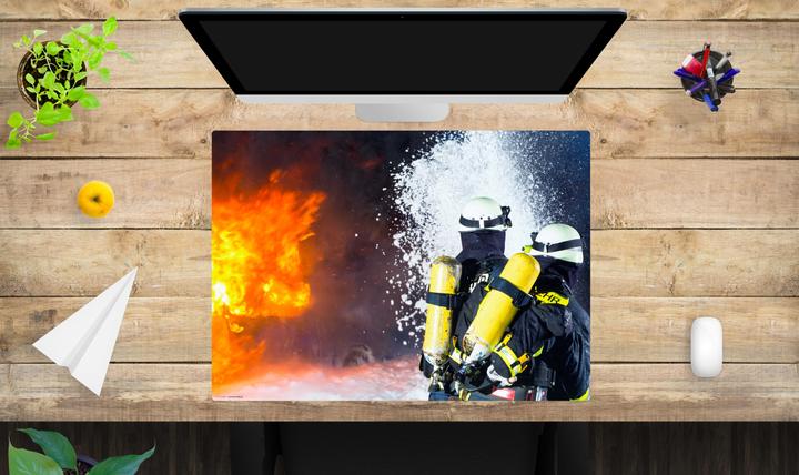 Produktbild CoverYourDesk Schreibtischunterlage Feuerwehr im Einsatz