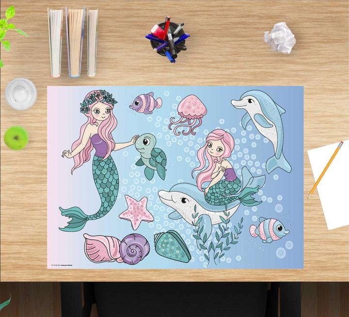 Produktbild CoverYourDesk Schreibtischunterlage Meerjungfrauen unter Wasser