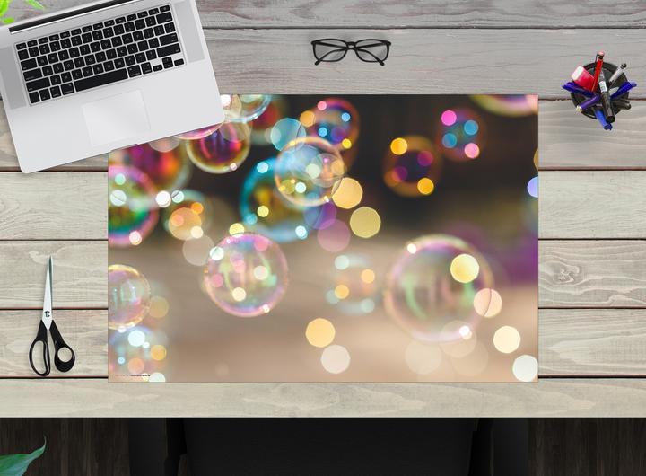 Produktbild CoverYourDesk Schreibtischunterlage Schimmernde Seifenblasen