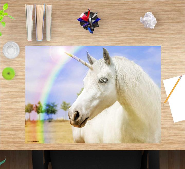 Produktbild CoverYourDesk Schreibtischunterlage Weisses Einhorn