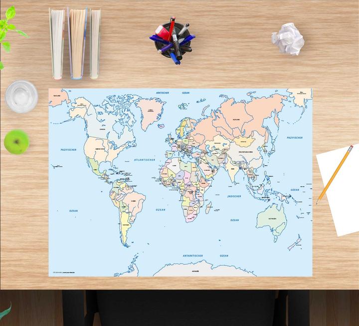 Produktbild CoverYourDesk Schreibtischunterlage Weltkarte Kinder
