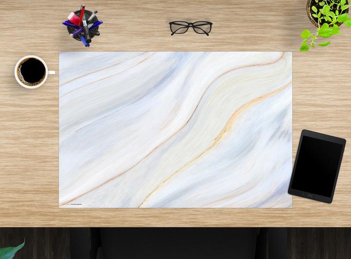 Produktbild CoverYourDesk Schreibtischunterlage Cremefarbener Marmor (40 x 60 cm)
