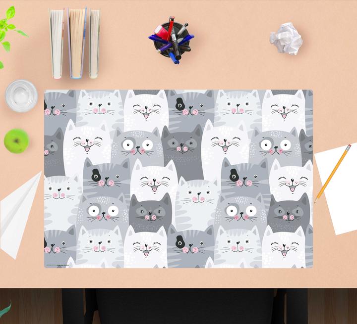 Produktbild CoverYourDesk Schreibtischunterlage Katzen-Konferenz