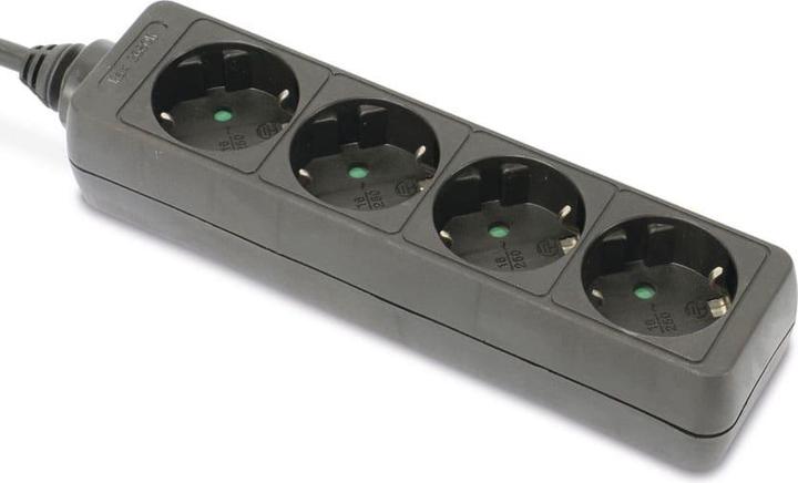 Produktbild Dayhome Steckdosenleiste SLK-4/S, 4-fach, schwarz (4 x, CEE 7/3)