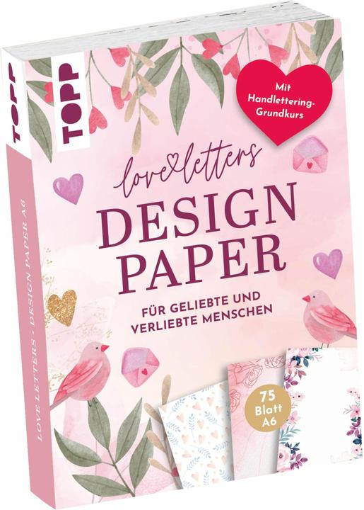 Produktbild Topp Handlettering Design Paper Block "Love Letters", A6 (1 x)