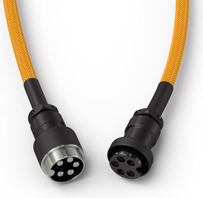 Produktbild Glorious PC Gaming Race Coiled Cable Glorious Gold, USB-C auf USB-A Spiralkabel