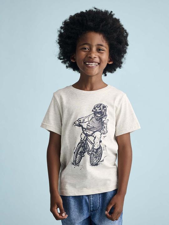 Actual product image Vertbaudet Jungen T-Shirt BASIC mit Print vorn (158, 164)
