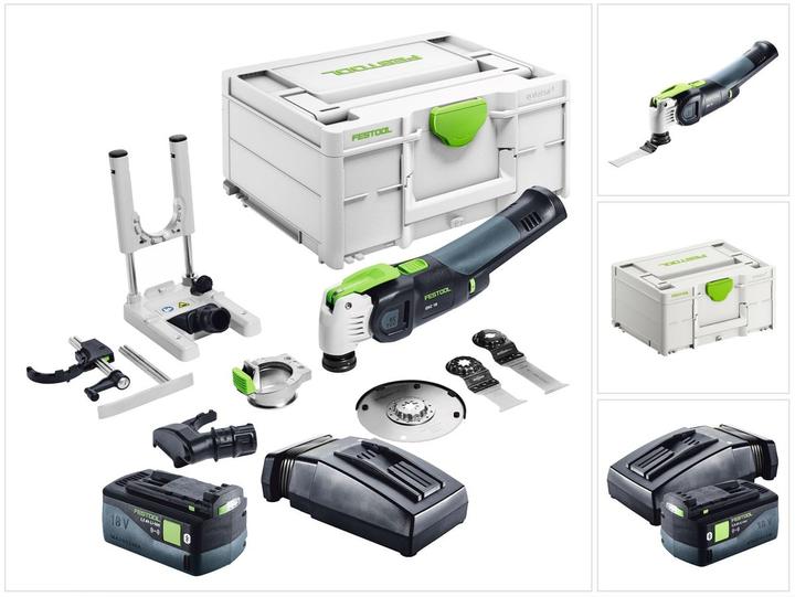 Produktbild Festool VECTURO OSC 18 E-Basic Set Akku Oszillierer 18 V Starlock Max Brushless + 1x Akku 5,0 Ah +