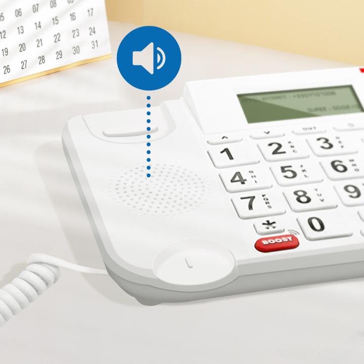Image du produit Geemarc DALLAS 20 Téléphone à grosses touches blanc