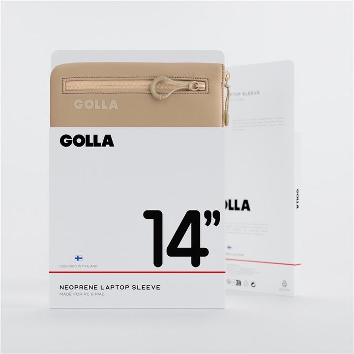 Actual product image Golla Set of backpack and laptop sleeve 14 inch, Coffee