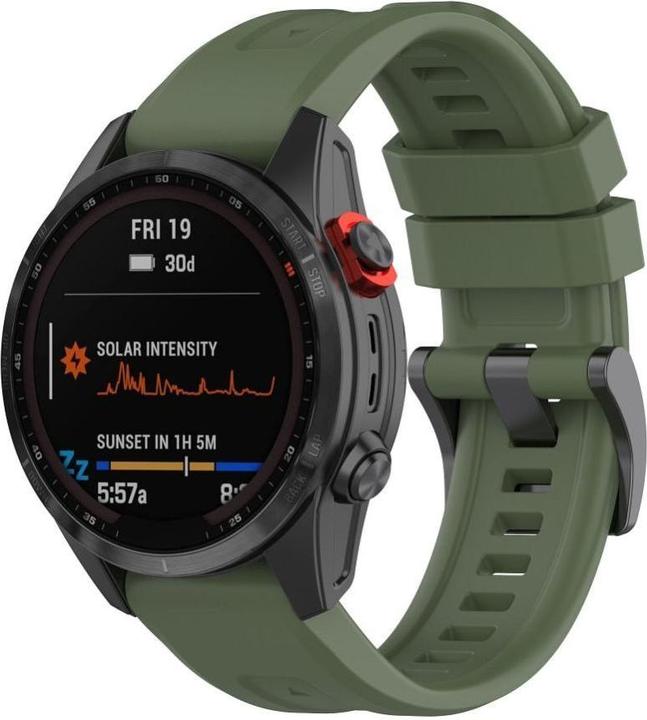 Immagine prodotto OEM Strap Silicone strap for GARMIN FENIX 3 / 3HR / 5X / 6X / 6X Pro / 7X / 7X Pro dark green (4) (Silicone)