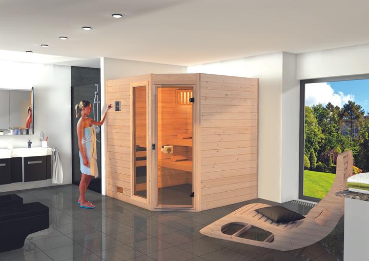 Weka Holzbau MH-Ecksauna 539 GTF Gr.2 (Ohne Ofen)