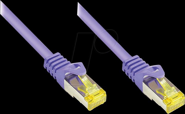 Actual product image Good Connections RJ45 patch cable withCat.7 raw cable and snap-in lug protection (RNS®), S/FTP, PiMF, halogen-free (S/FTP, CAT7, 30 m)