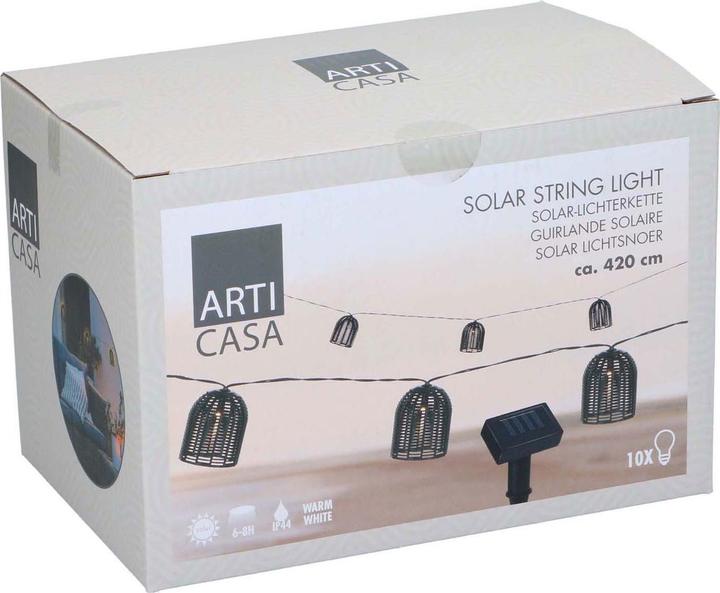 Actual product image Arti Casa Solar string light black balls (4.20 m)