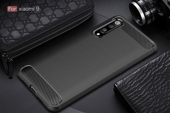 Produktbild Screenguard Xiaomi Mi 9 Hülle Carbon Brushed Soft TPU (Xiaomi Mi 9)