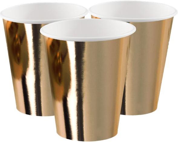 Produktbild Partydeco Metallisierte Papierbecher Gold (6 x)