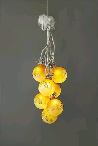 Produktbild Heinz Handelskontor Heinz 40732 orangeweiss LEDGlaskugelgehänge 7flg