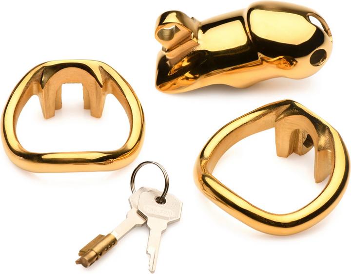 Actual product image Master Series Midas Locking Chastity Cage