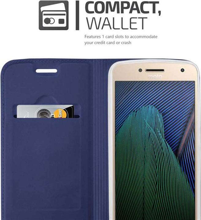 Produktbild Cadorabo Book Classy Style Hülle (Motorola Moto G5 Plus)