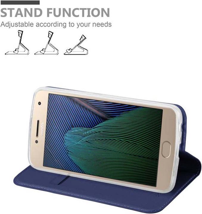 Produktbild Cadorabo Book Classy Style Hülle (Motorola Moto G5 Plus)