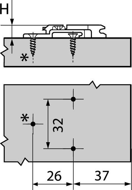 Actual product image Blum Clip (Corner connectors, 1 pcs.)