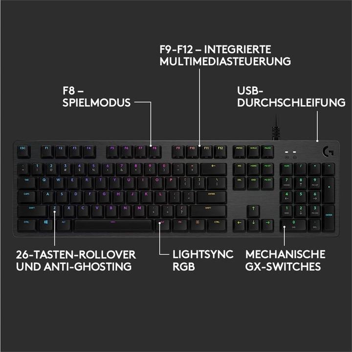 Produktbild Logitech G G512 (CH, Kabelgebunden)