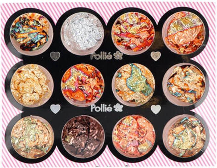 Actual product image Caso Glittering DE ORO (12 x 1 g) (Artificial nails, 12 colours)