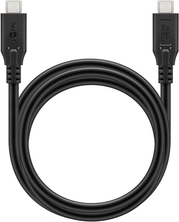 Produktbild Goobay USB-C-Kabel, USB4, 100 W, 40 Gbit/s, Power Delivery, 1 m (1 m, USB 4.0, 100 W)