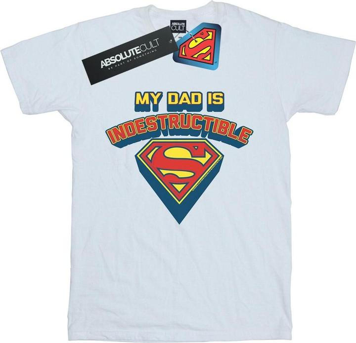 Superman My Dad Is Indestructible TShirt Jungen