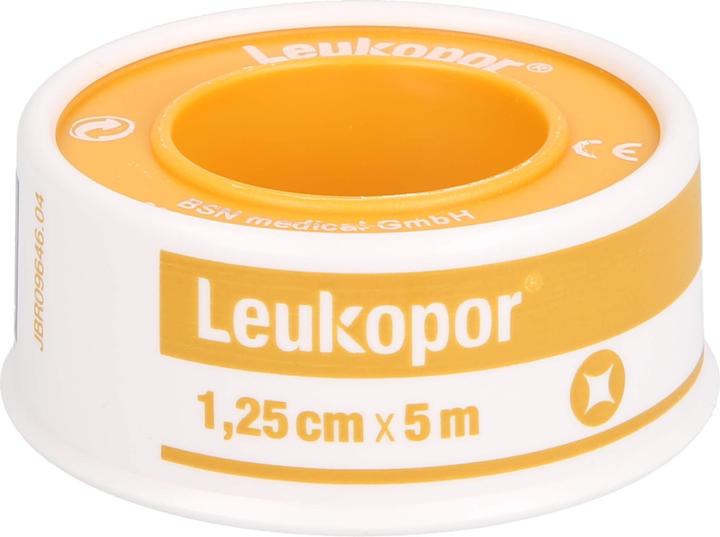 Produktbild BSN Leukopor 5 m x 1,25 cm Fixierpflaster, 1 St. Pflaster (1 x)