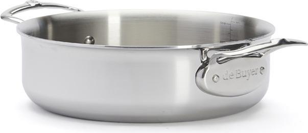 Image du produit de Buyer Poêle à frire à faible affinité avec couvercle 20 cm (20 cm, Casserole, Aluminium, Acier inoxydable)