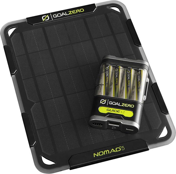 Image du produit Goal Zero Powerbank Guide 12 + Panneau solaire Nomad 5 (2500 mAh, 10 W, 9.25 Wh)