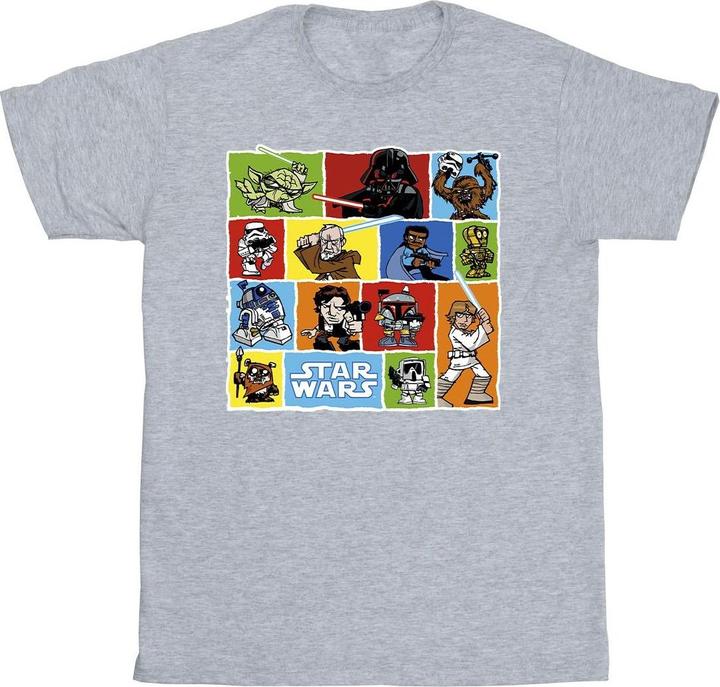 Star Wars Comic Drawing Montage TShirt Jungen