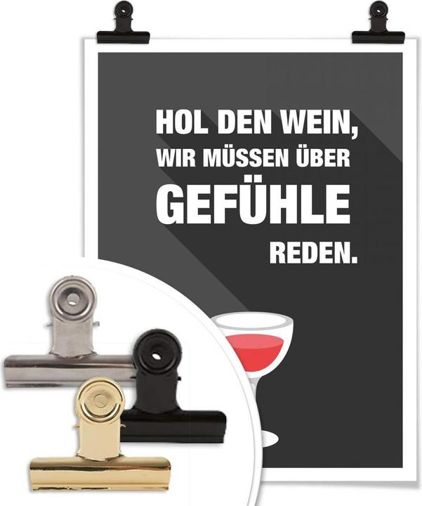 Image du produit Trenddeko Va chercher le vin, nous devons parler des sentiments (30 x 40 cm)