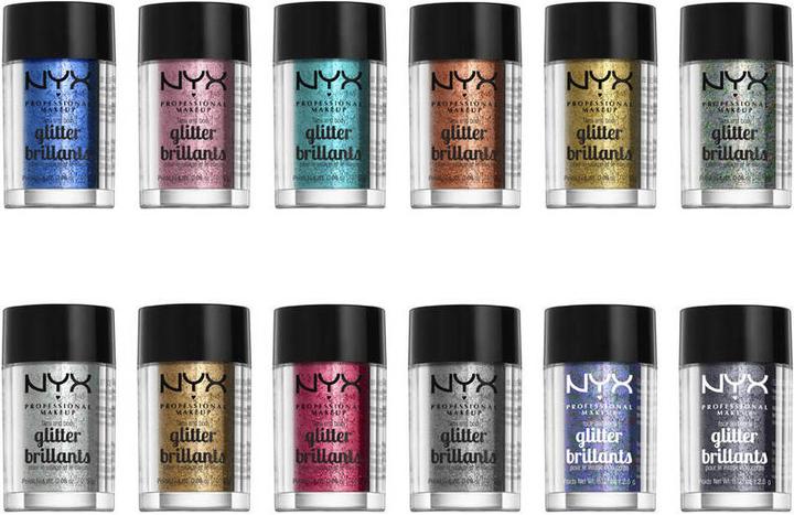 Actual product image NYX Professional Make-Up Face and Body Glitter (Gold, Highlighter, 2.50 g)