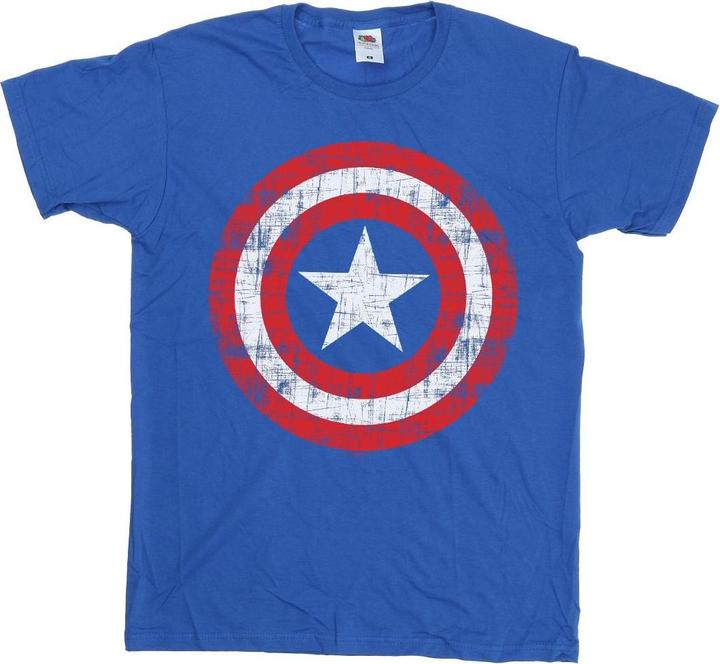 Avengers Captain America TShirt mit zerkratztem Schild