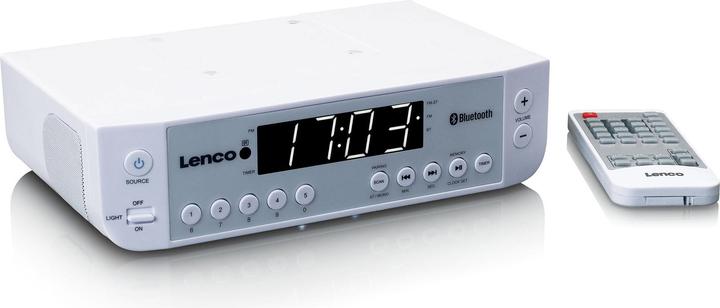 Image du produit Lenco KCR-100 Radio de cuisine FM Bluetooth® Blanc (FM, Bluetooth)
