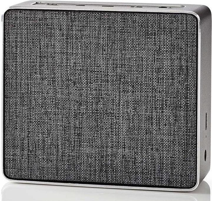 Actual product image Nedis SPBT-1002 Bluetooth Speaker Gun Metal Grey (20 h, Rechargeable battery operated)