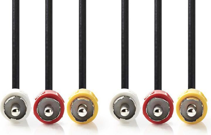 Produktbild Nedis Composite-Videokabel, 3x Cinch-Stecker (5 m, Cinch)
