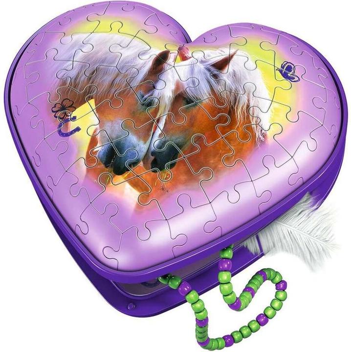 Produktbild Ravensburger Herzschatulle Pferde (54 Teile)