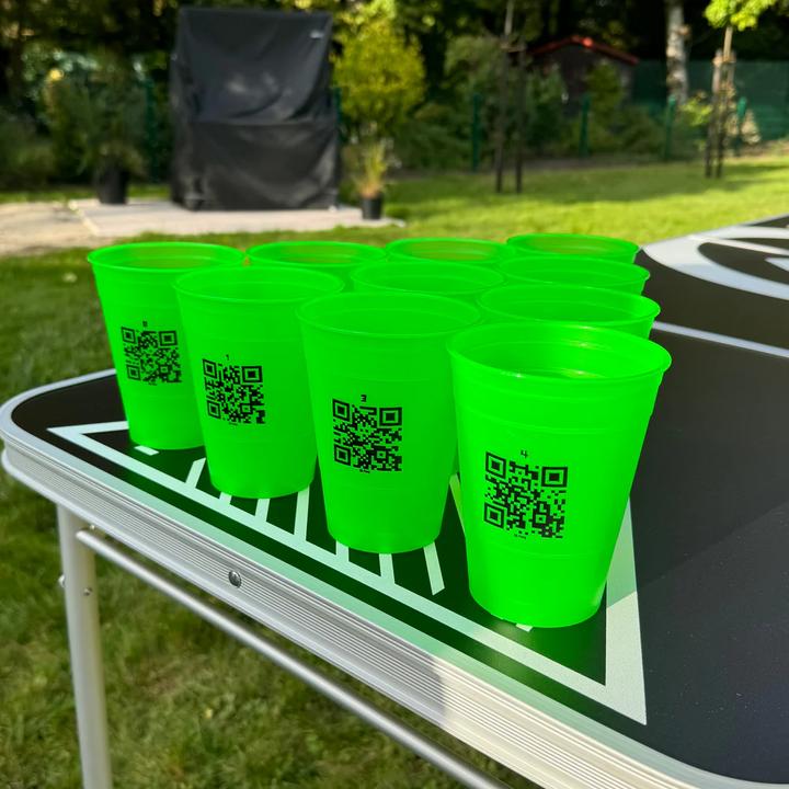 Image du produit QR-Pong Set Grün - Beer Pong Becher