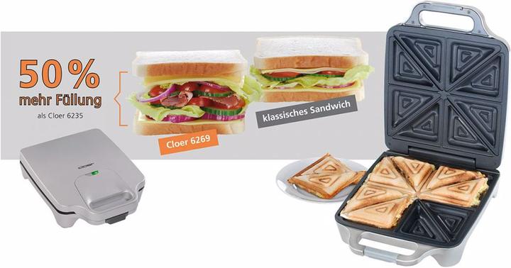 Actual product image Cloer XXL Sandwich Maker
