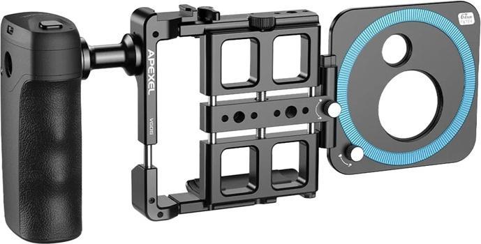 Actual product image Apexel Wireless Upgraded Phone Rig Vlogging Kit APL-VG05CH