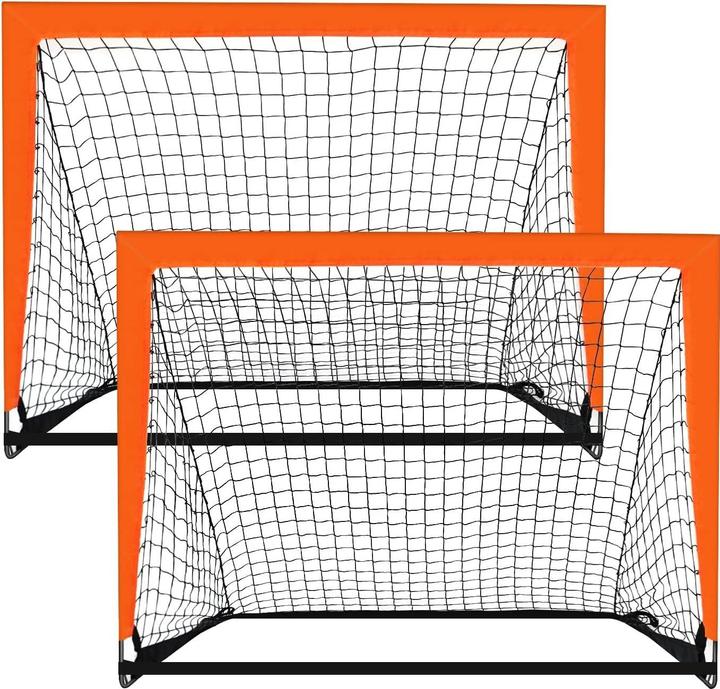 Out of the blue 2 Stück Pop-up-Fussballtore 120 x 90 cm