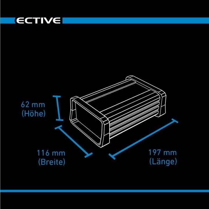 Immagine prodotto Ective Caricabatterie al litio 12A 12V Multiload 12 LFP 8 Stadi per batterie LiFePO4 (12V, 12 A)