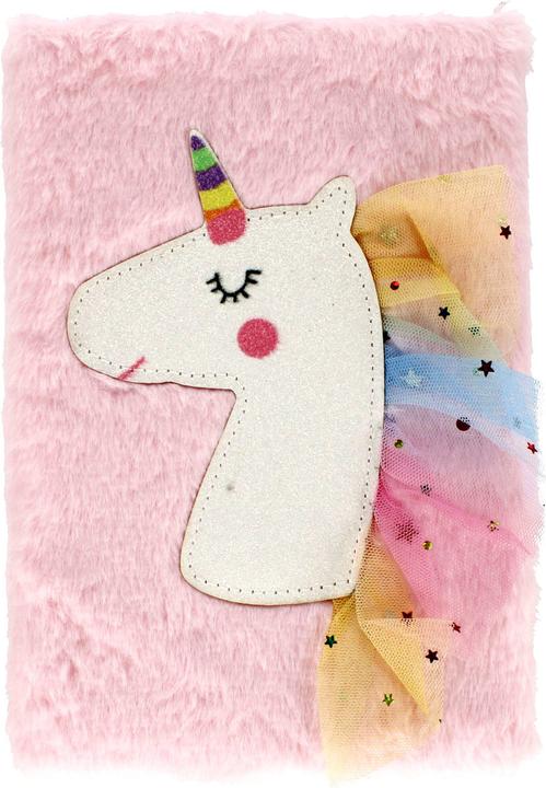 Starpak Notebook A5 Plush Unicorn (A5, Lined, Soft cover)