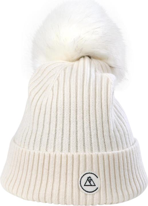 Actual product image Cash-Mere Kaschmir Rib Mütze mit Bommel (One size)