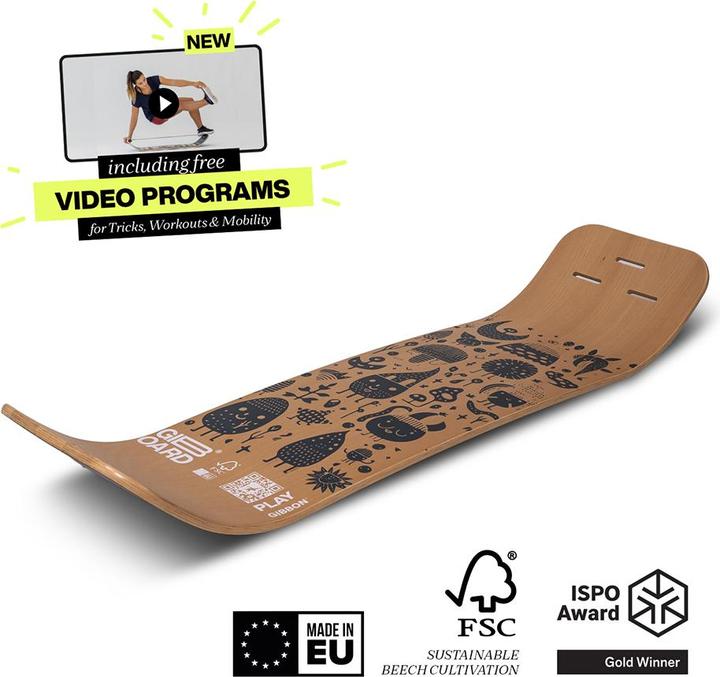 Gibbon Set di Giboard Play Nero (1.06 m)